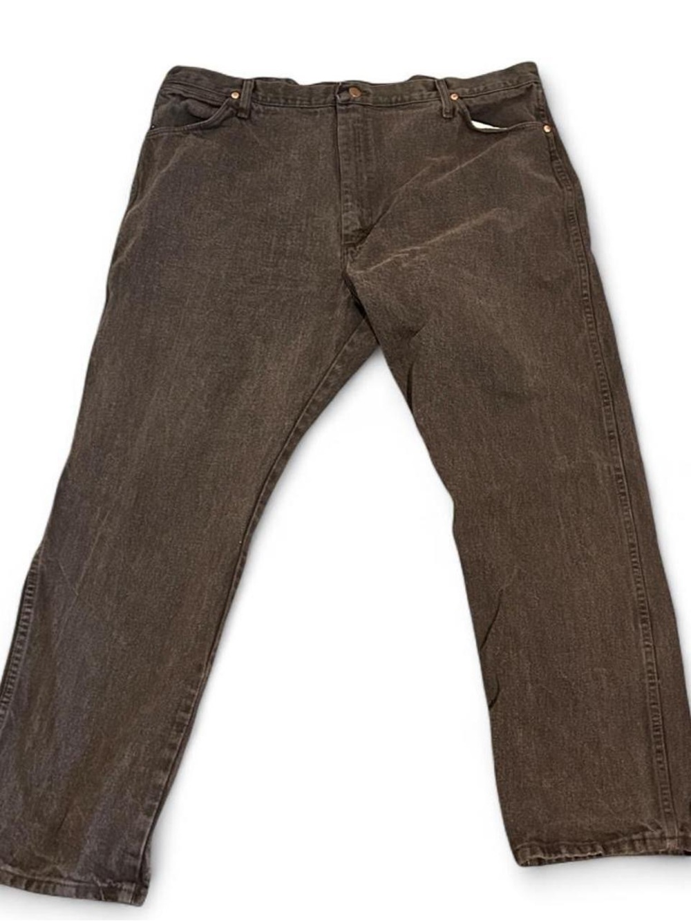 Men's Wrangler Brown Straight Leg Jeans